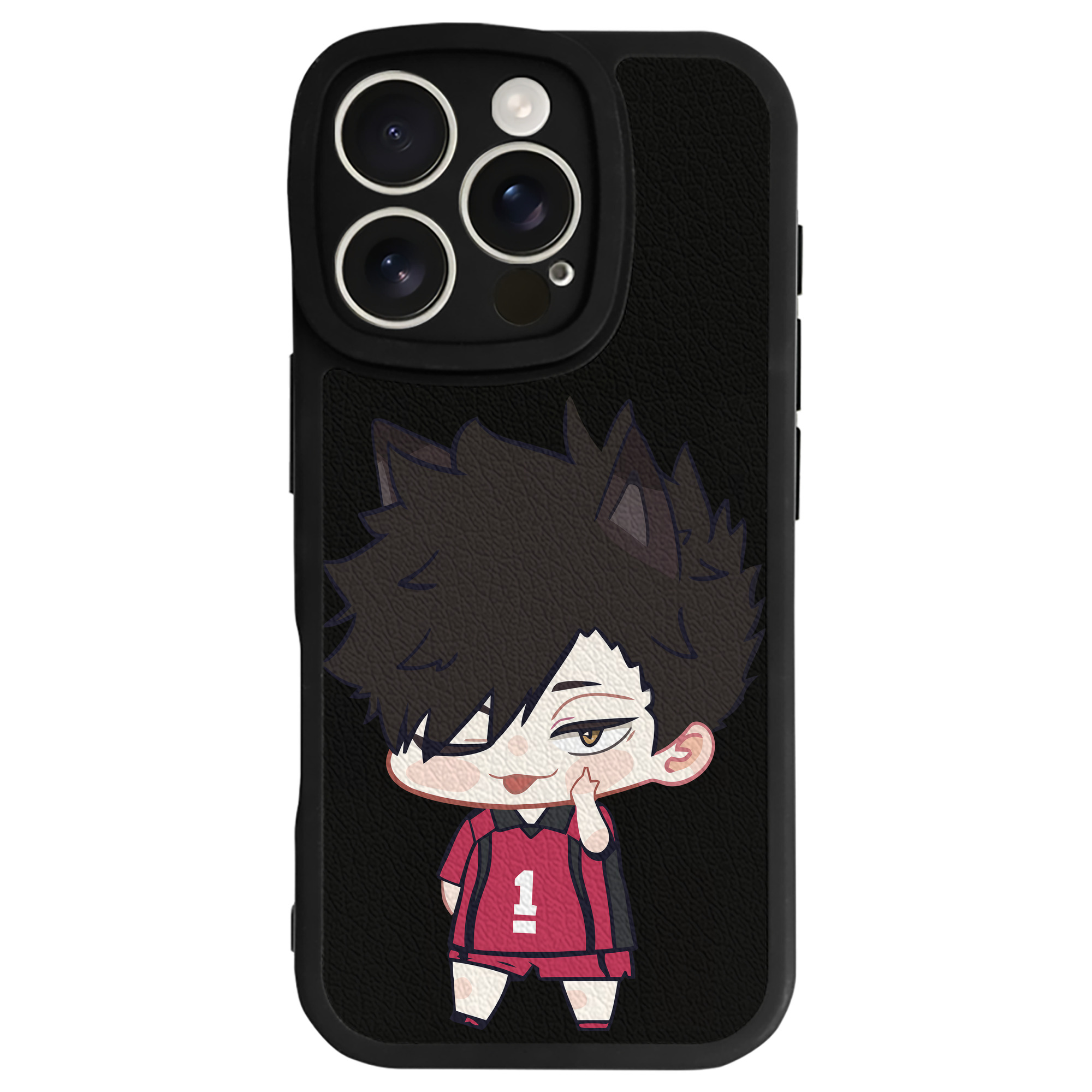 （画像用） ハイキュー!! Haikyu!! 【iPhone 16シリーズ対応】シリコンスマホケース（レザー調） 材質：シリコン